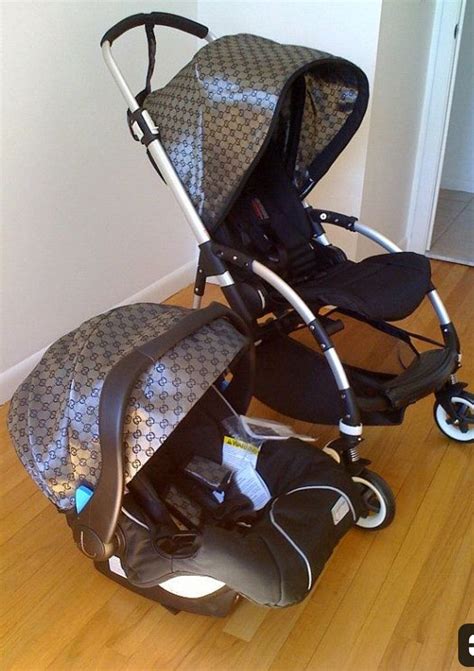 gucci stroller and carseat|carolina herrera baby stroller.